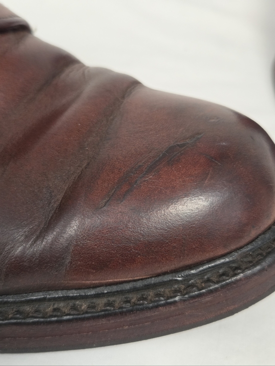 Vintage L.L. Bean Men\'s Cognac Leather Oxfords 7.5 main image 9